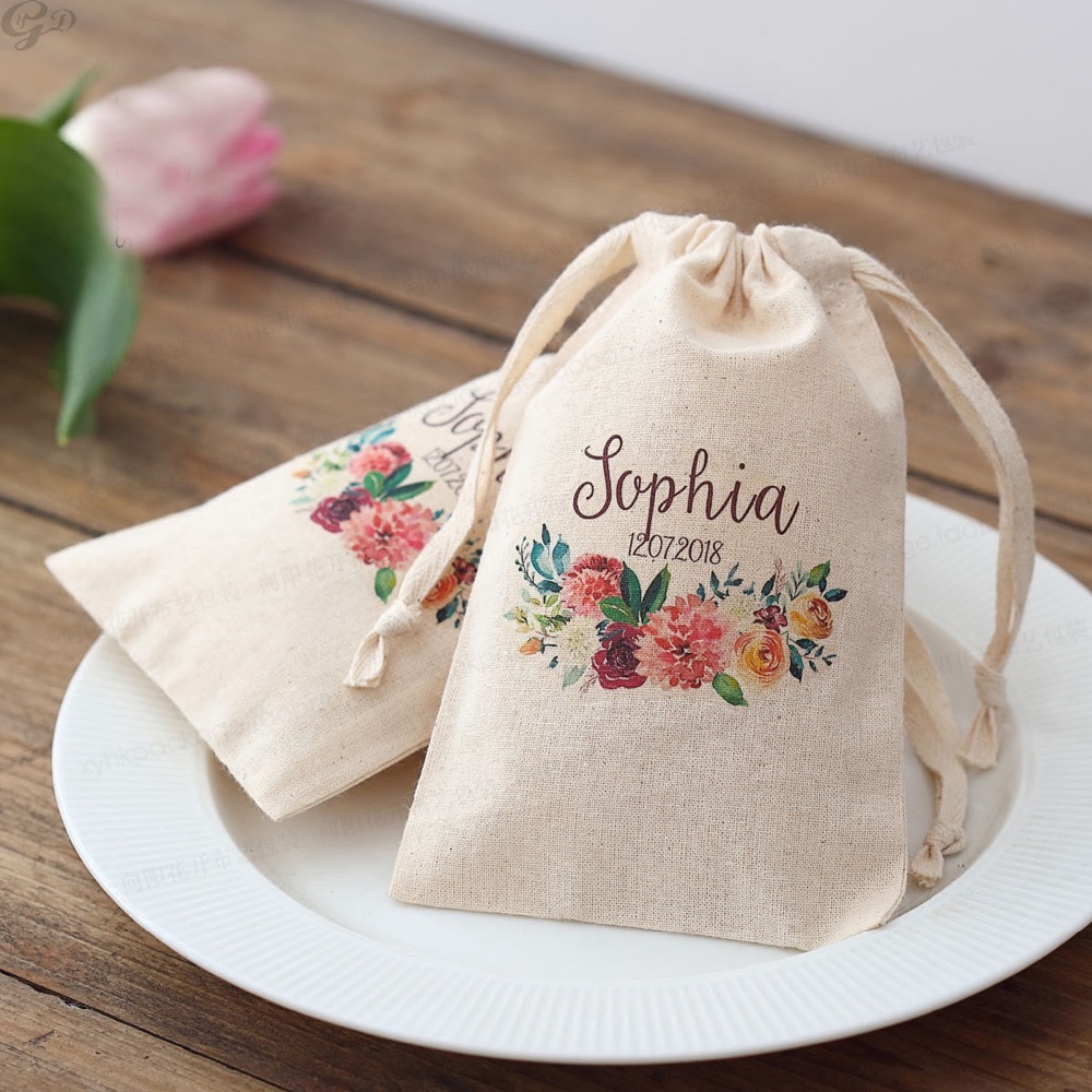 Baby Clothing Name - 100 sztuk Niestandardowe logo imienne Ślub