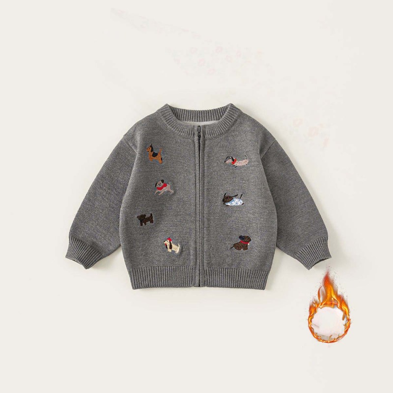 Knit Cardigan Infant - UNITIM Jesienny Sweter Rozpinany dla Chłopców