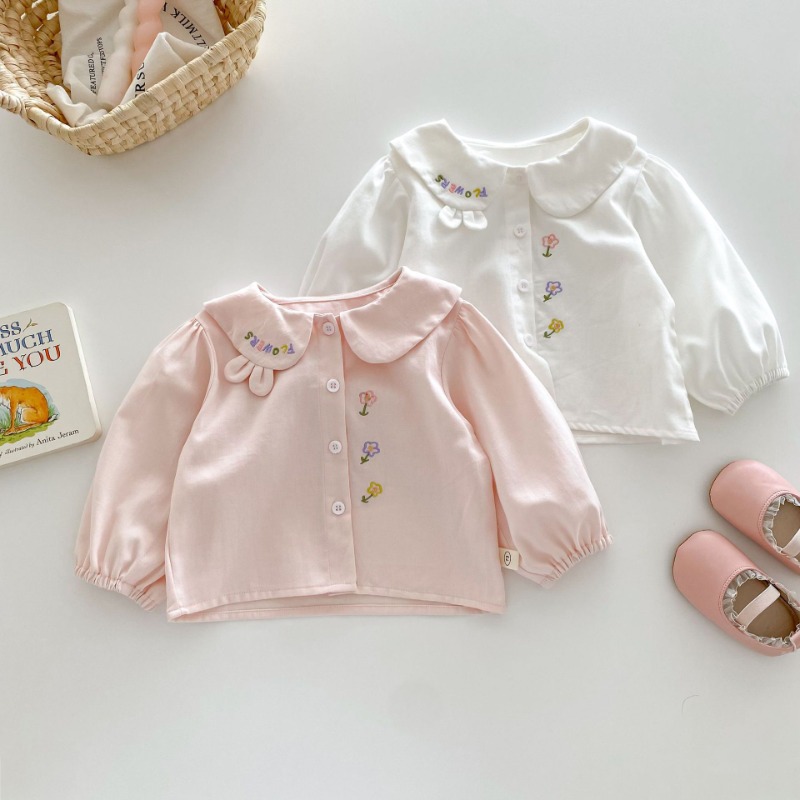 Knit Cardigan Infant - Stylowe koszulki dla dziewczynek z haftem
