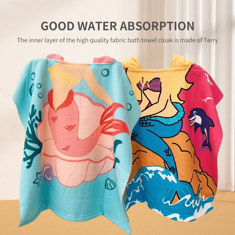 Hooded Bath Towel - 1 szt. Nowy ręcznik kąpielowy dla