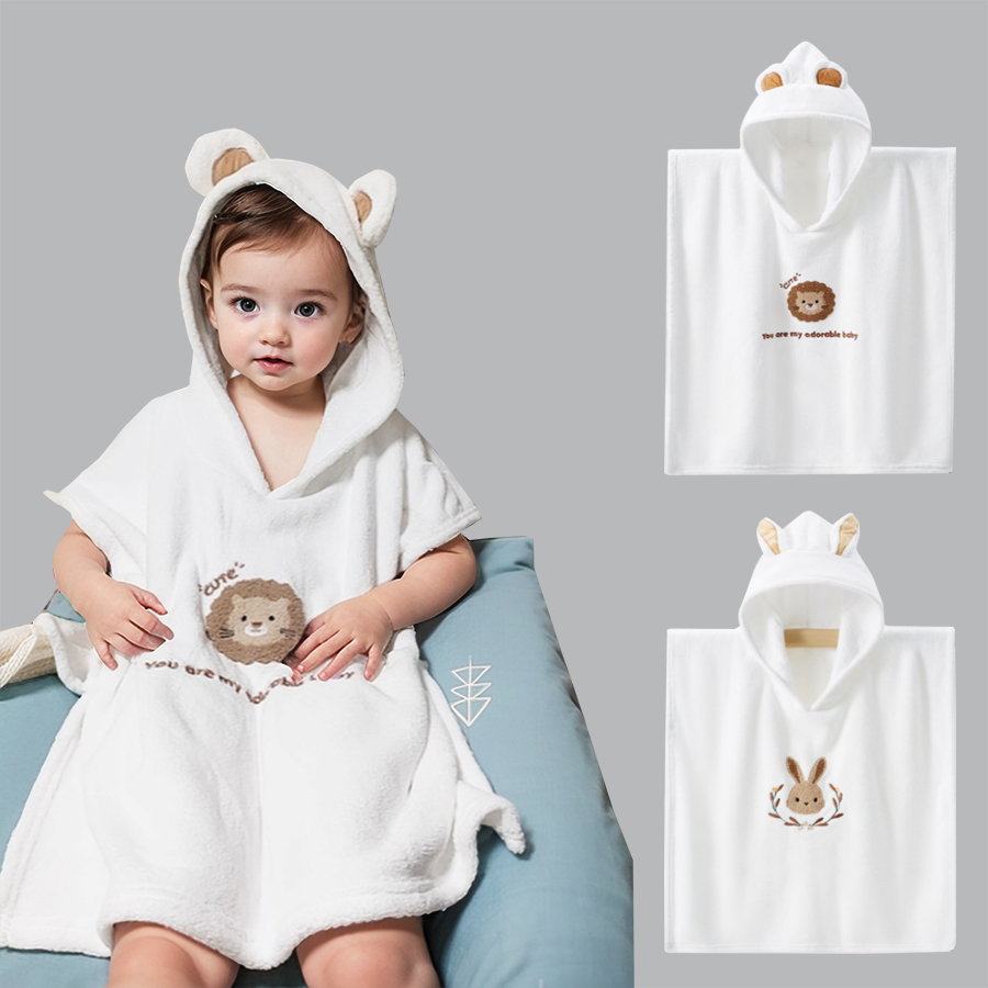 Hooded Bath Towel - Szlafrok z kapturem dla niemowląt, ręcznik