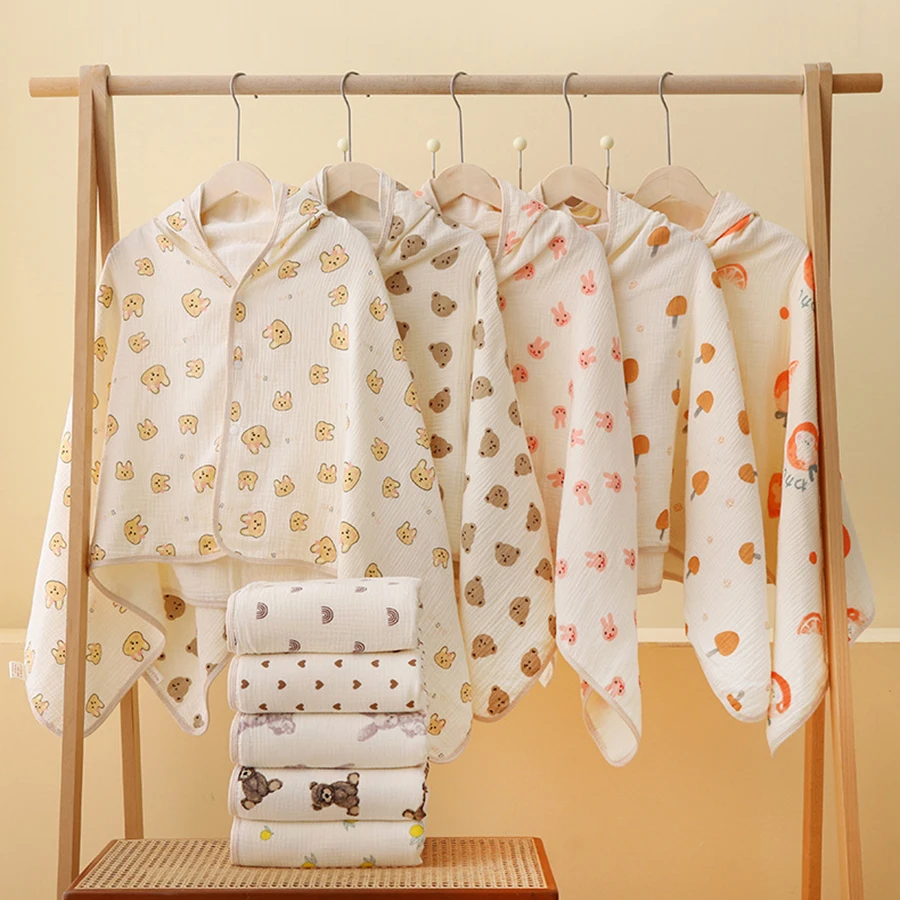 Hooded Bath Towel - Ręcznik kąpielowy dla niemowląt 4 warstwy