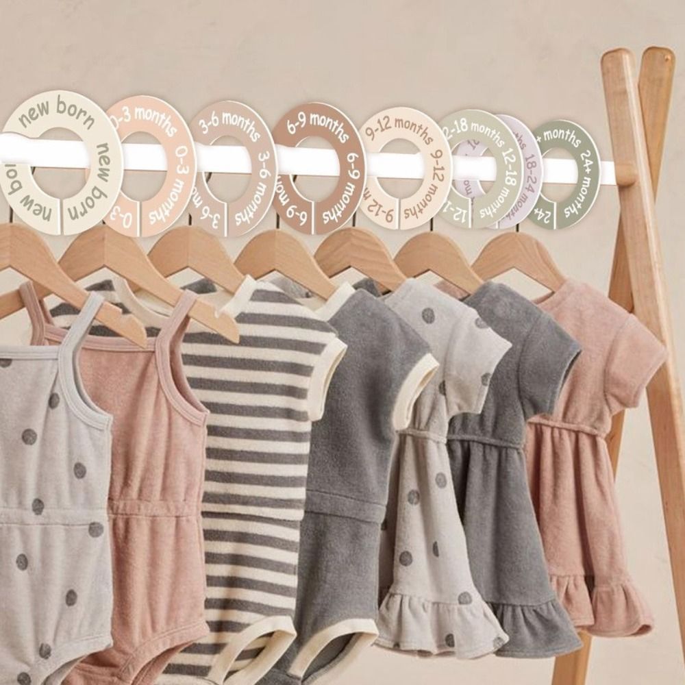 Baby Clothing Hanger Dividers - 68/9 szt. Organizery do ubrań dziecięcych,