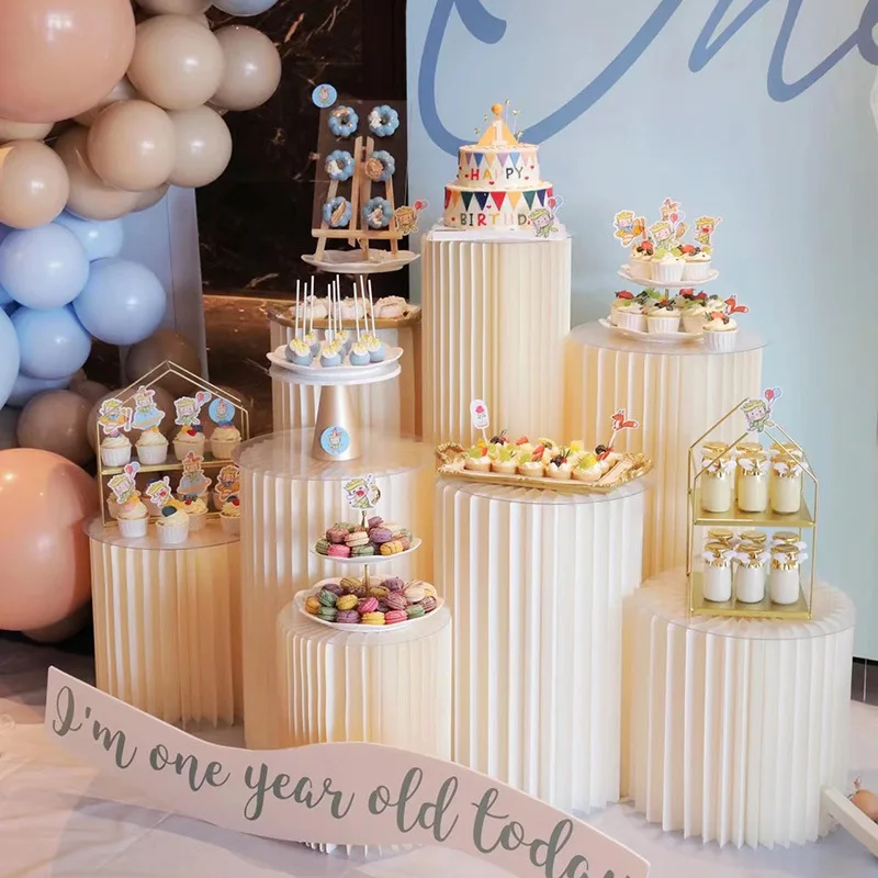 Baby Clothing Rack For Baby Shower - Składany papierowy stojak na ciasto Dekoracja