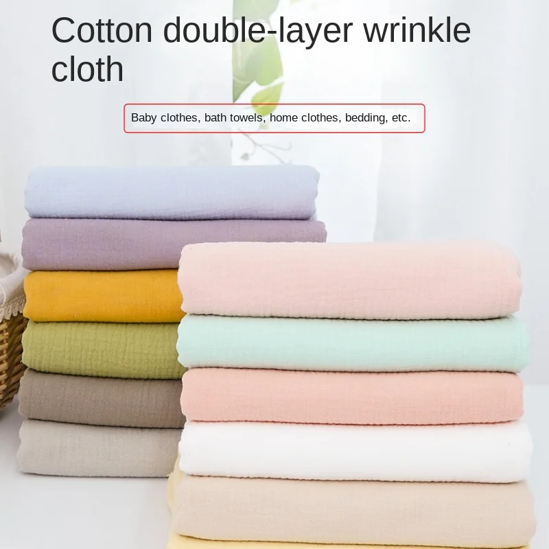 Baby Clothing Organic Cotton - 100% Bawełna Dwuwarstwowa Marszczona Tkanina Klasa