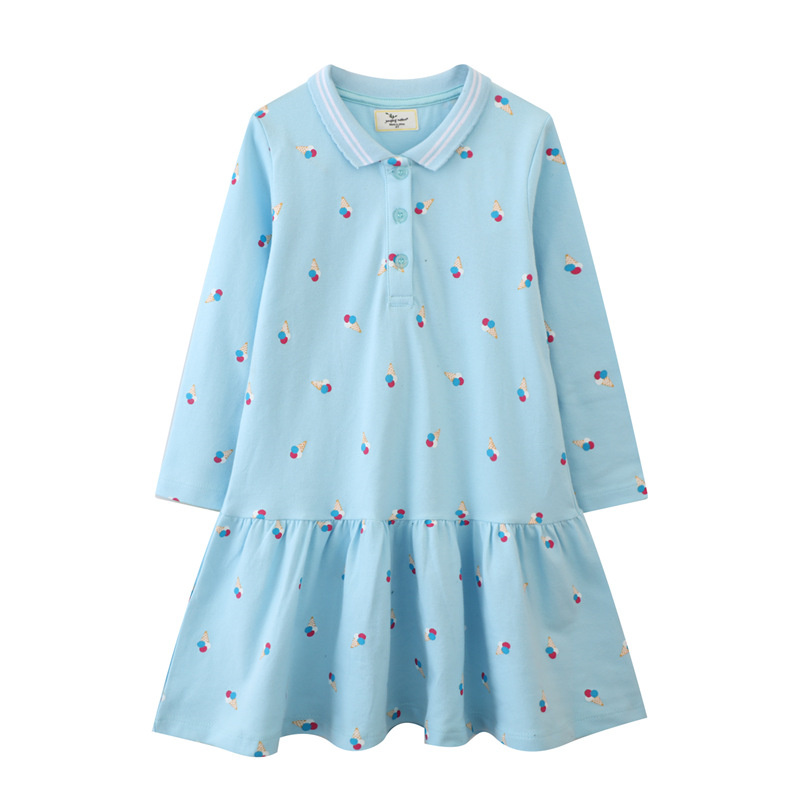 Baby Clothing Patterns Free - Sukienki dziewczęce z długim rękawem Jumping