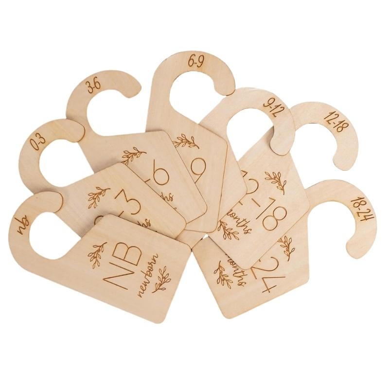 Baby Clothing Hanger Dividers - Organizery do szafy dziecięcej Przegródki rozmiarów