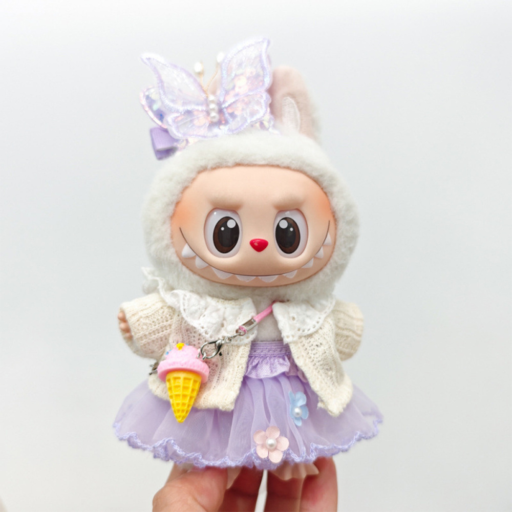 Knit Cardigan Infant - Zestaw ubranek dla lalek Labubu V1