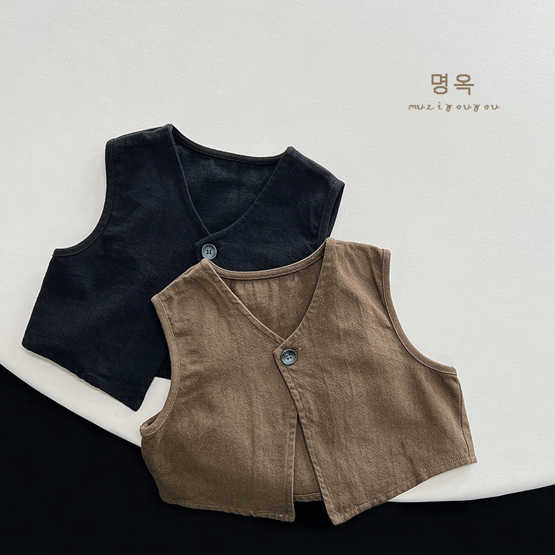 Knit Cardigan Infant - Wiosna jesień dzieci Retro prosta cały