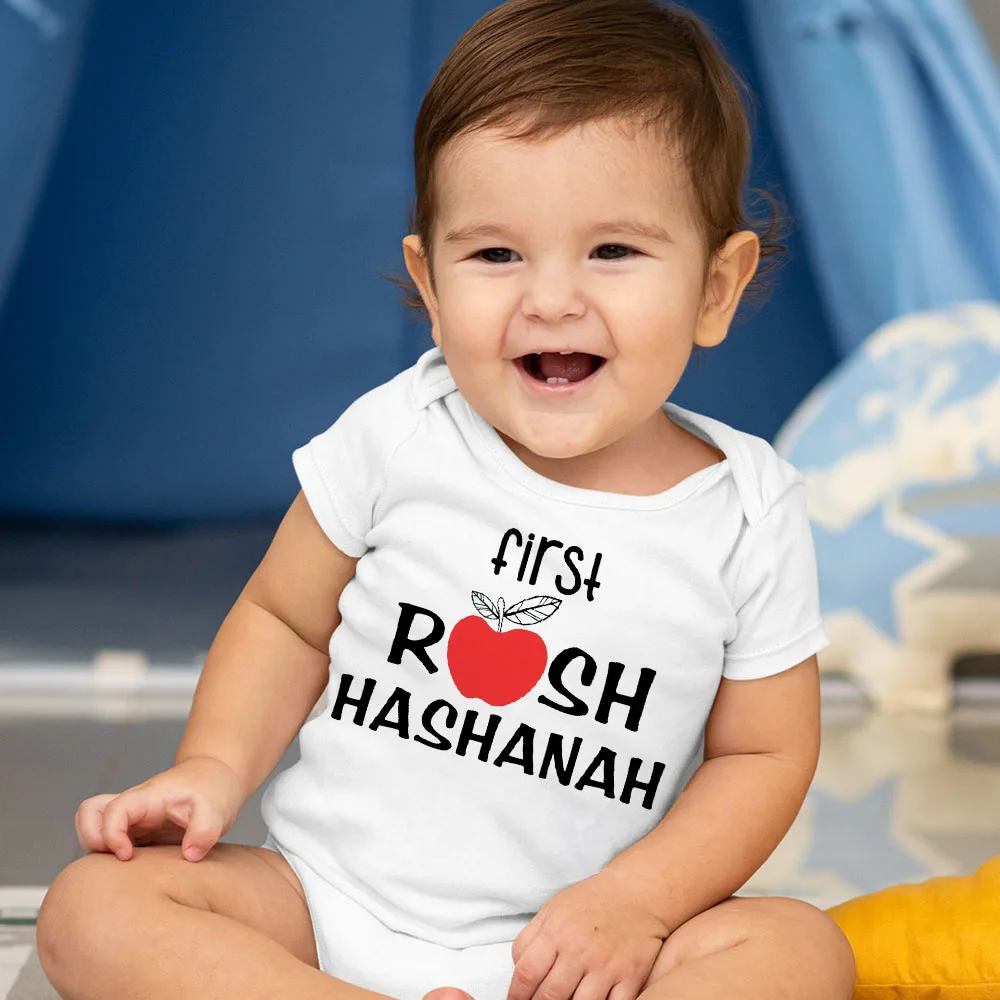 Baby Clothing Jewish - Moje pierwsze Rosh Hashanah noworodka body