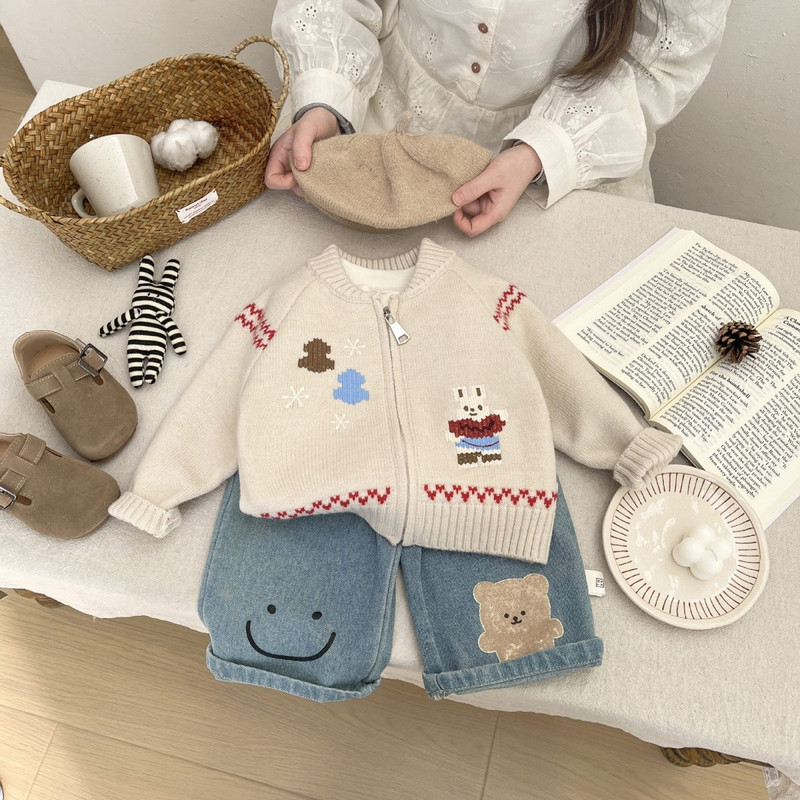 Sweter dla niemowląt, wczesna  – Knit Cardigan Infant recenzja i cena