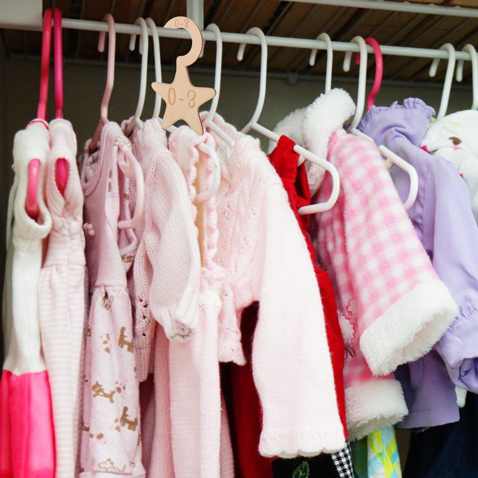 7 szt. drewnianych przegródek  – Baby Clothing Storage recenzja i cena