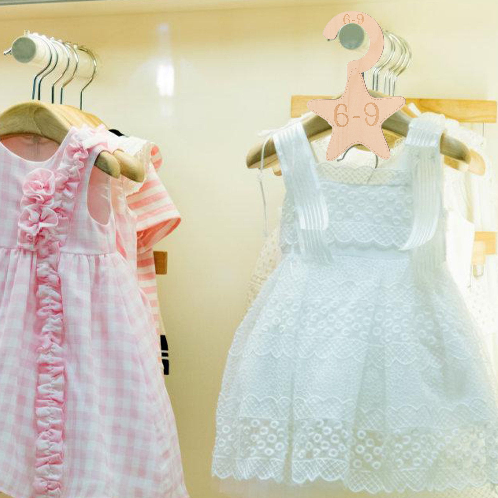 7 szt. drewnianych przegródek  – Baby Clothing Storage recenzja i cena