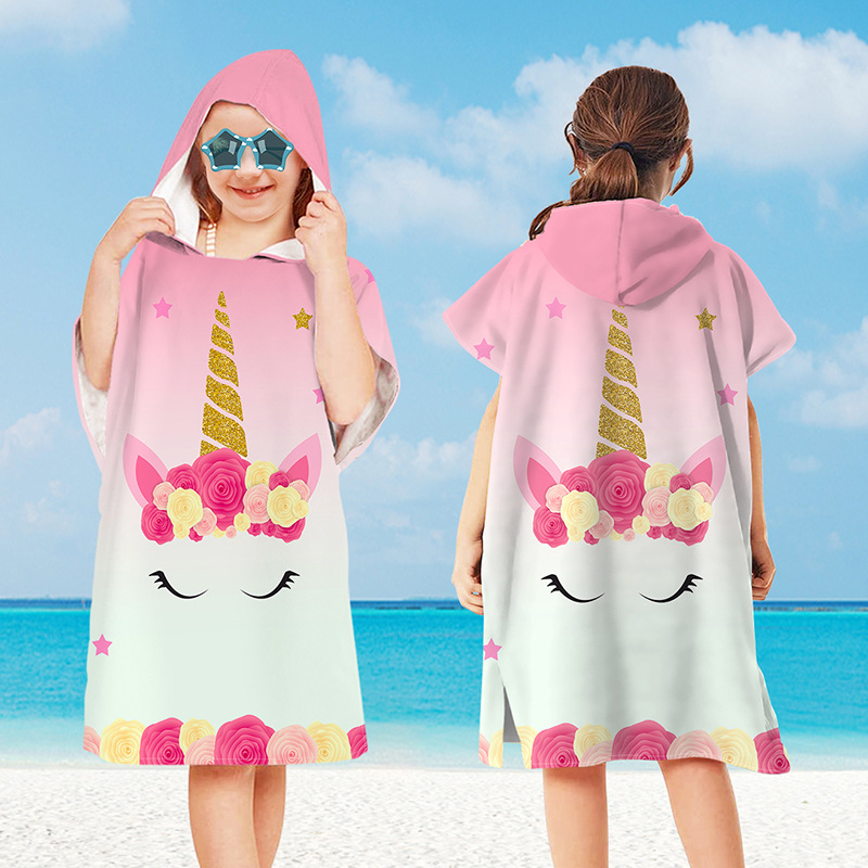 Baby Cartoon Printing Bathrobe – Hooded Bath Towel recenzja i cena