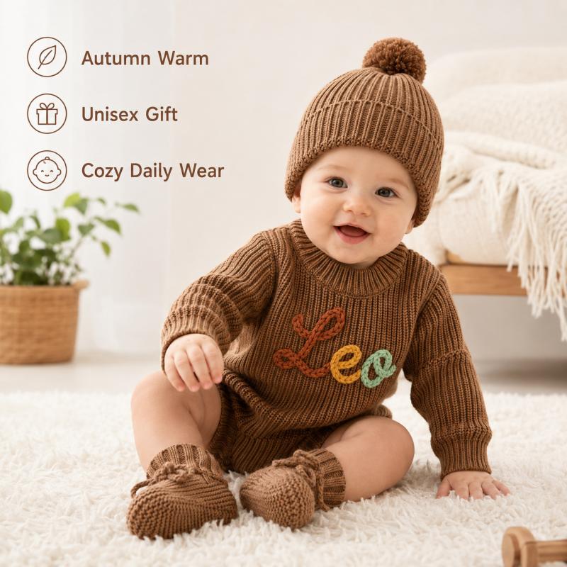 Personalizowany dzianinowy ram – Baby Clothing Name recenzja i cena