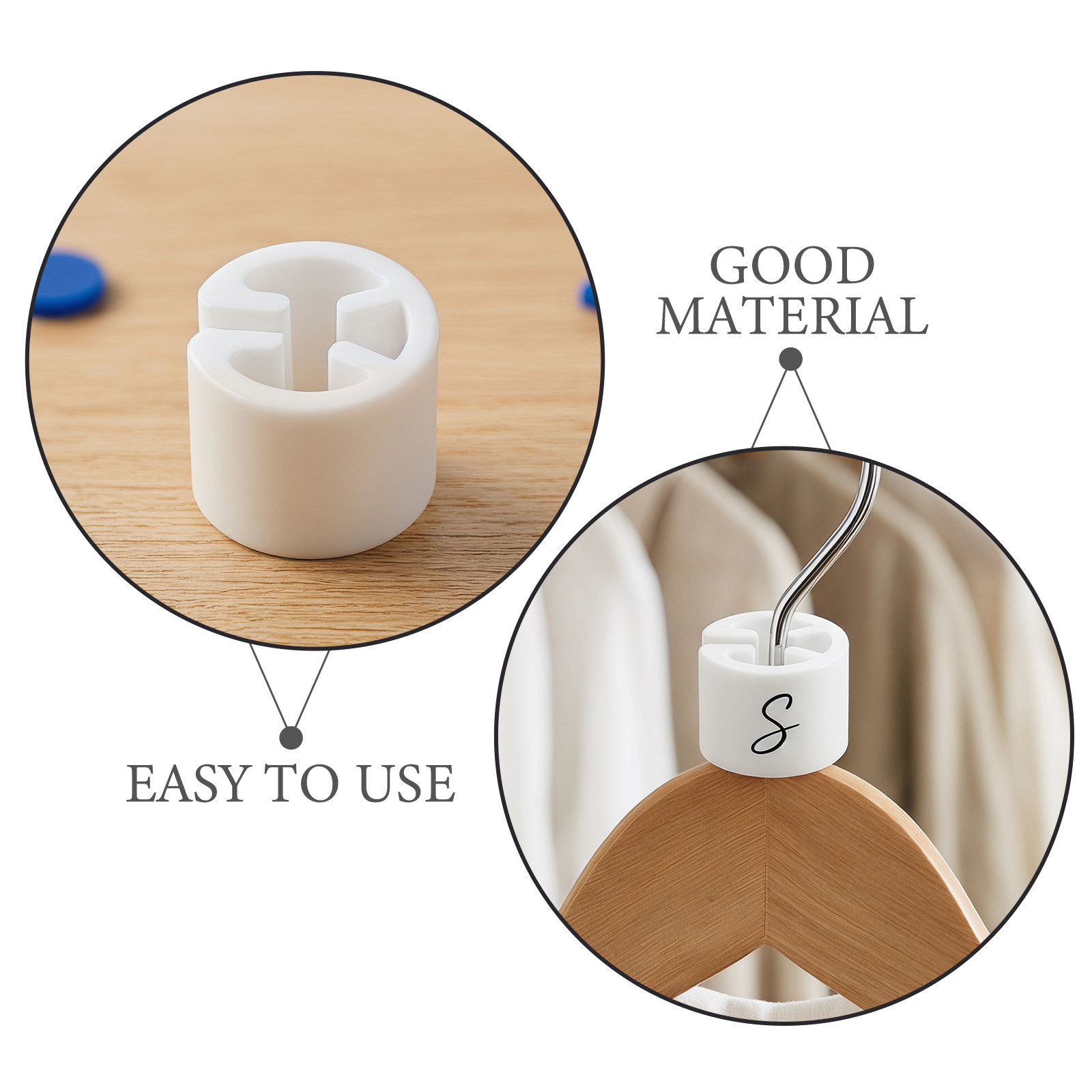 100 sztuk okrągłych plastikowy – Baby Clothing Hanger Dividers recenzja i cena