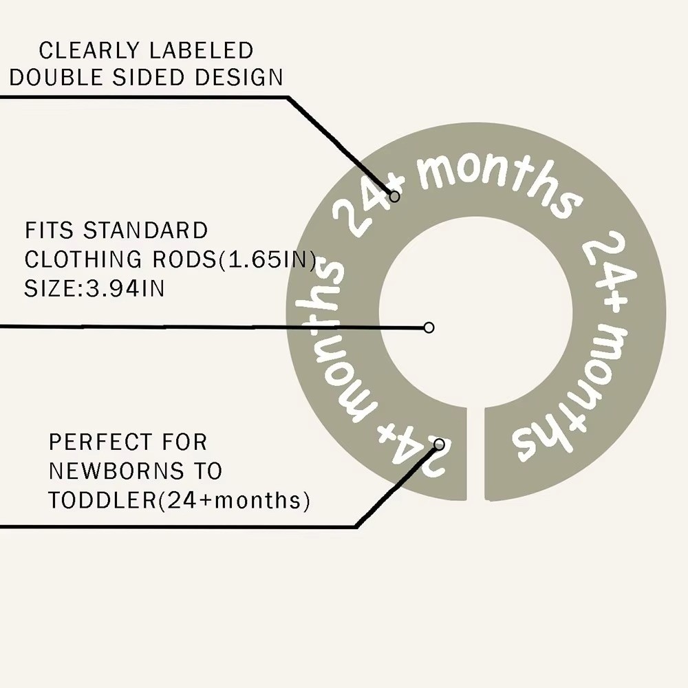 68/9 szt. Organizery do ubrań  – Baby Clothing Hanger Dividers recenzja i cena