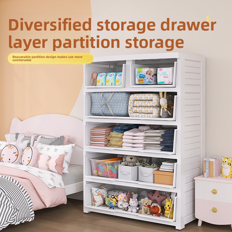 Gruba plastikowa szafa z pięci – Baby Clothing Storage recenzja i cena