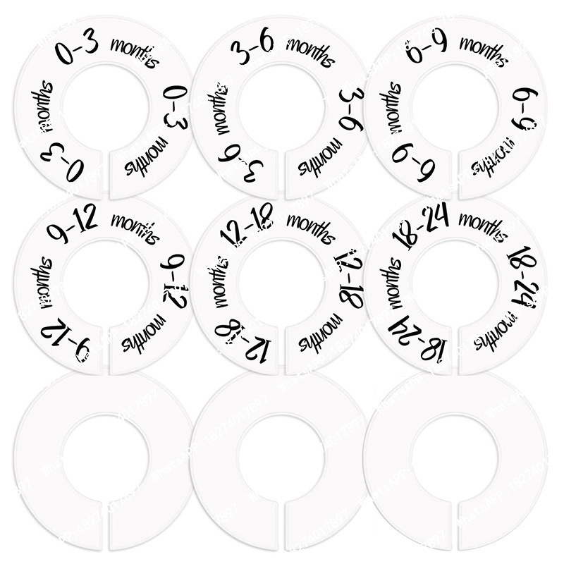 100 szt. Różne Rozmiary Okrągł – Baby Clothing Hanger Dividers recenzja i cena