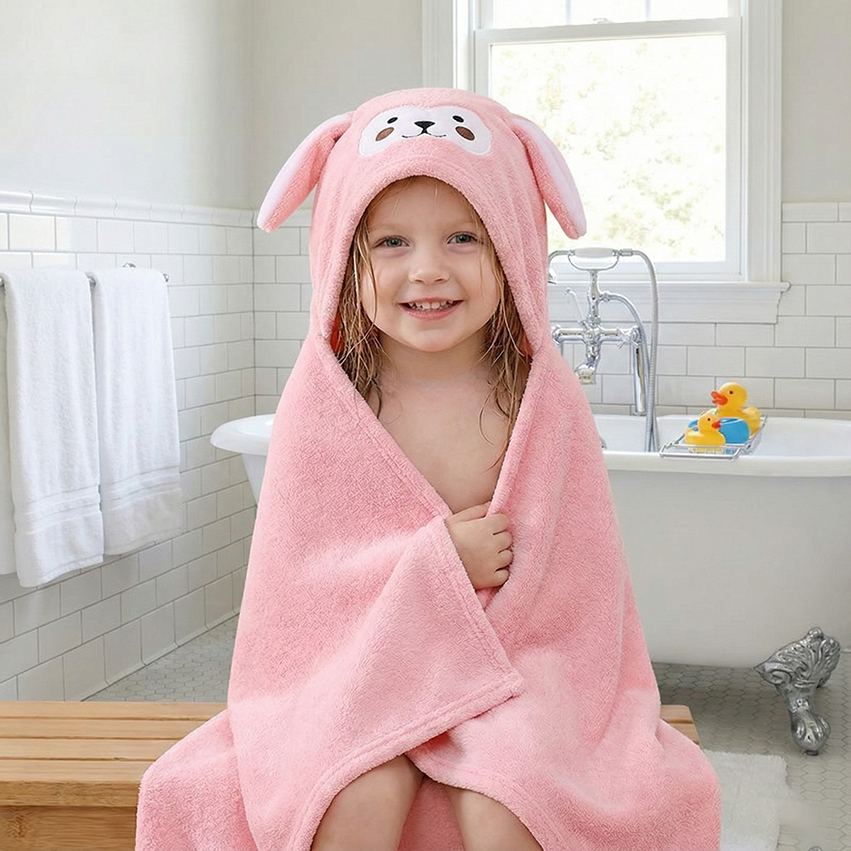 Super Miękki Dziecięcy Ponczo- – Hooded Bath Towel recenzja i cena